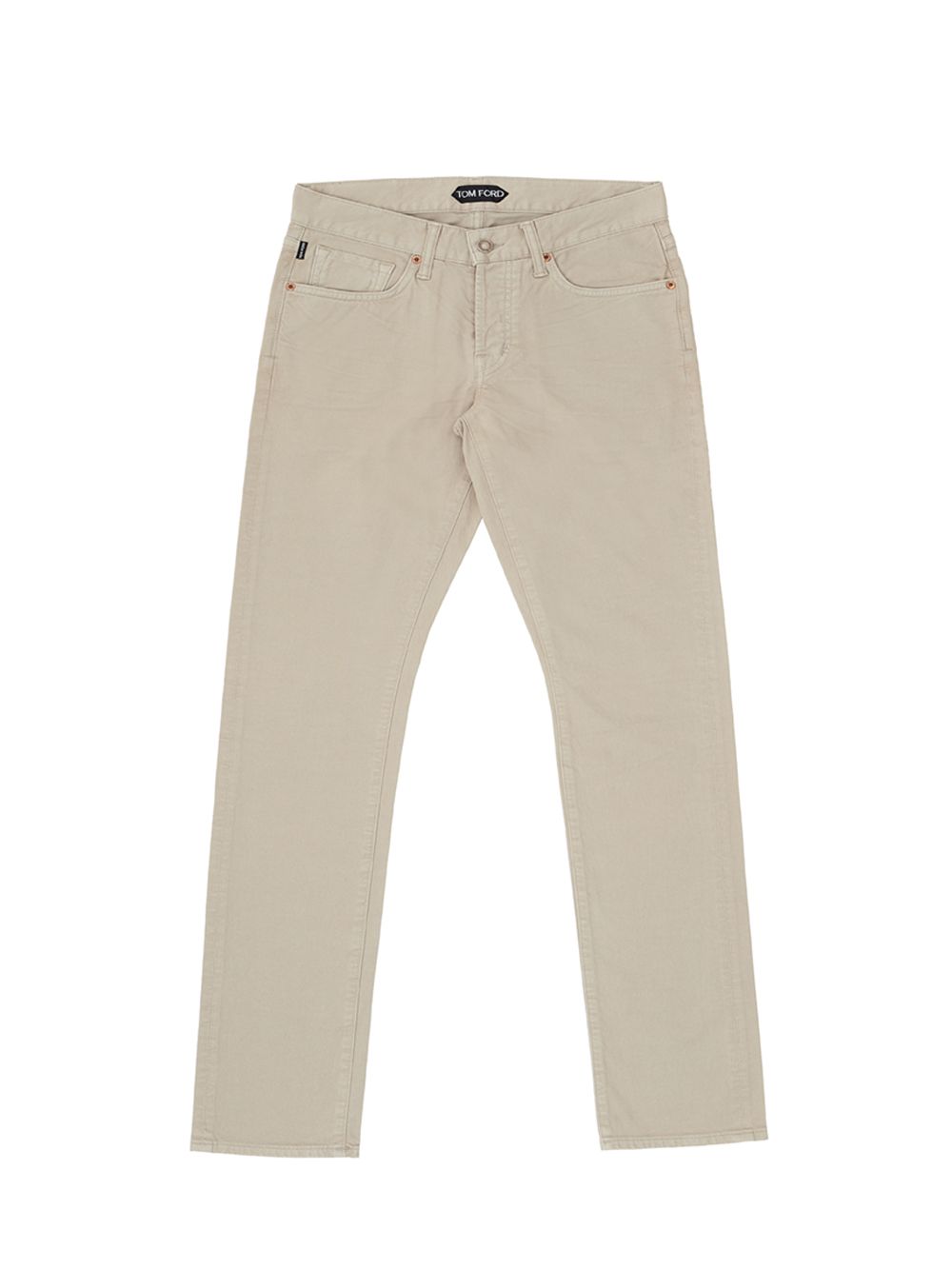 Beige Five Pockets Jeans Pants