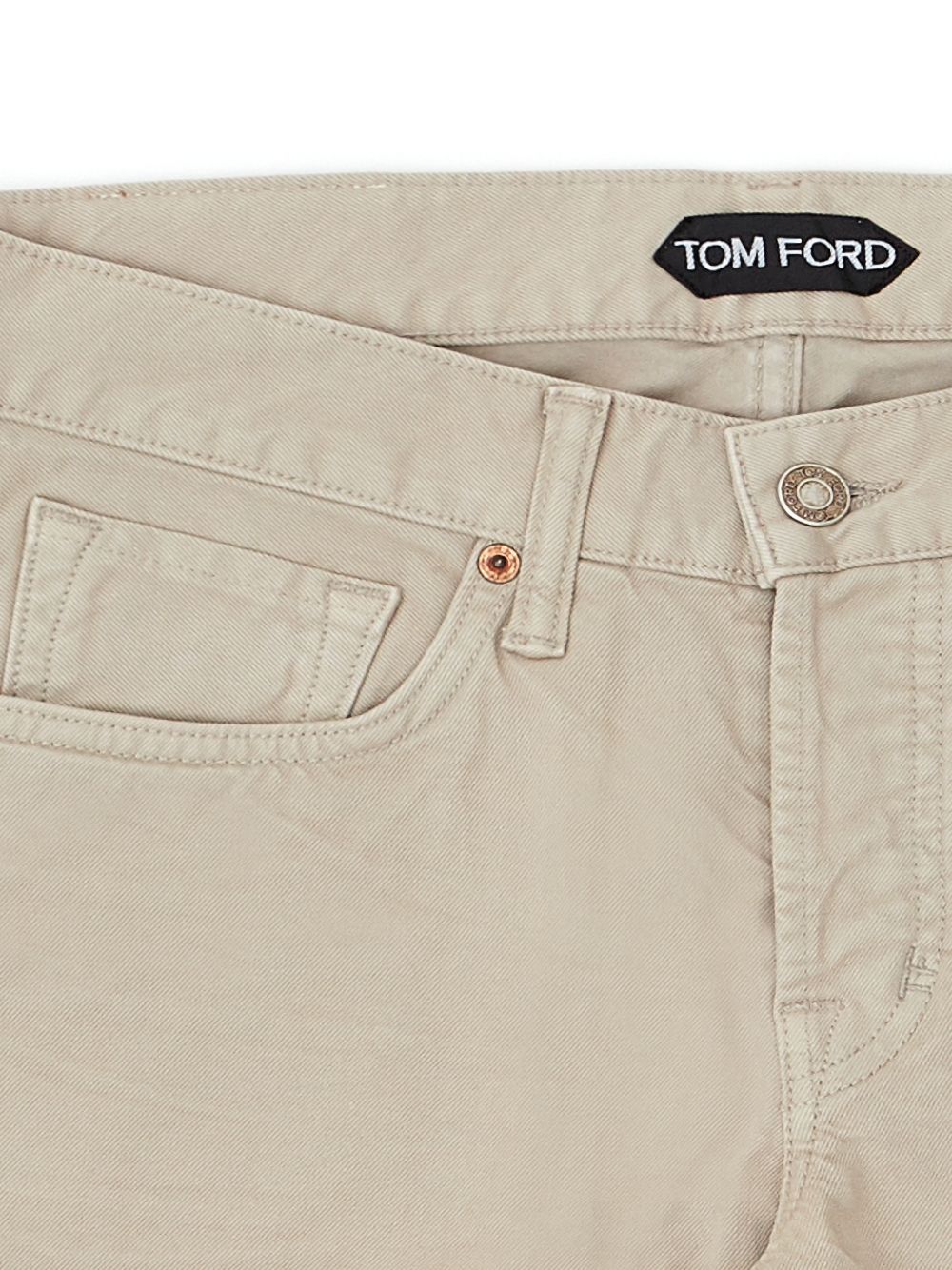 Beige Five Pockets Jeans Pants