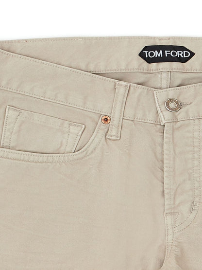 Beige Five Pockets Jeans Pants