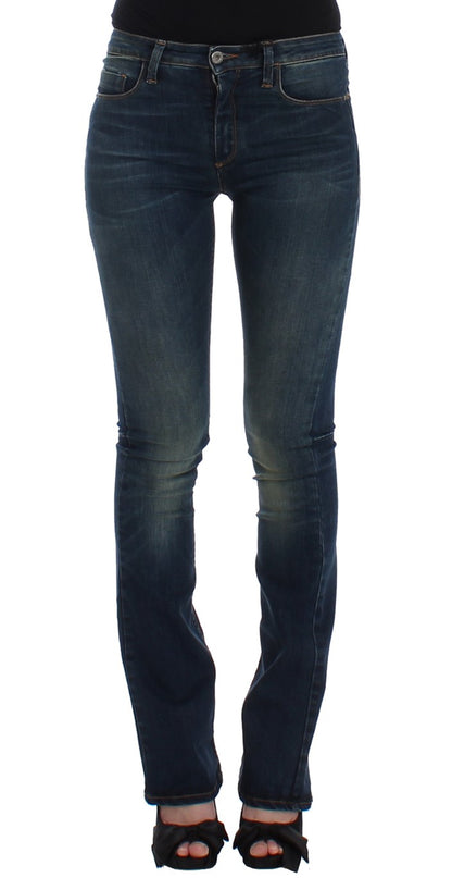 Blue straight leg jeans