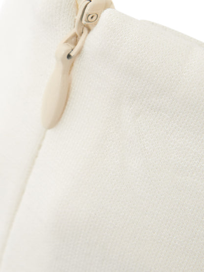 White Viscose Pencil Skirt