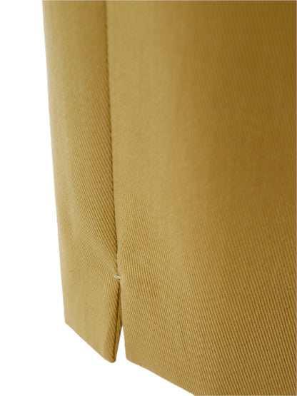Yellow Cotton Chino Trousers
