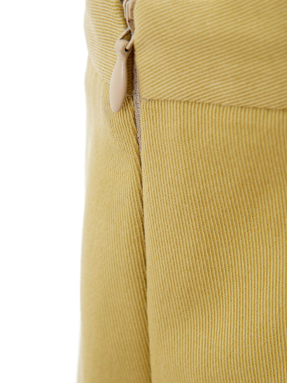 Yellow Cotton Chino Trousers
