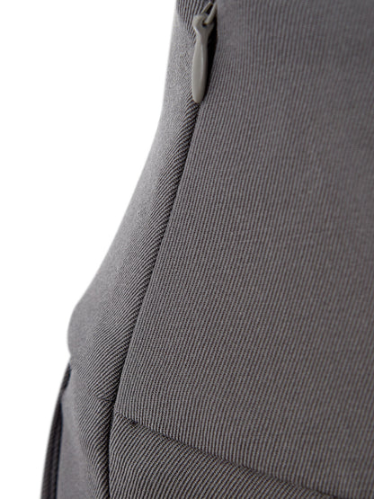 Wool Grey High Waist Palazzo Trousers