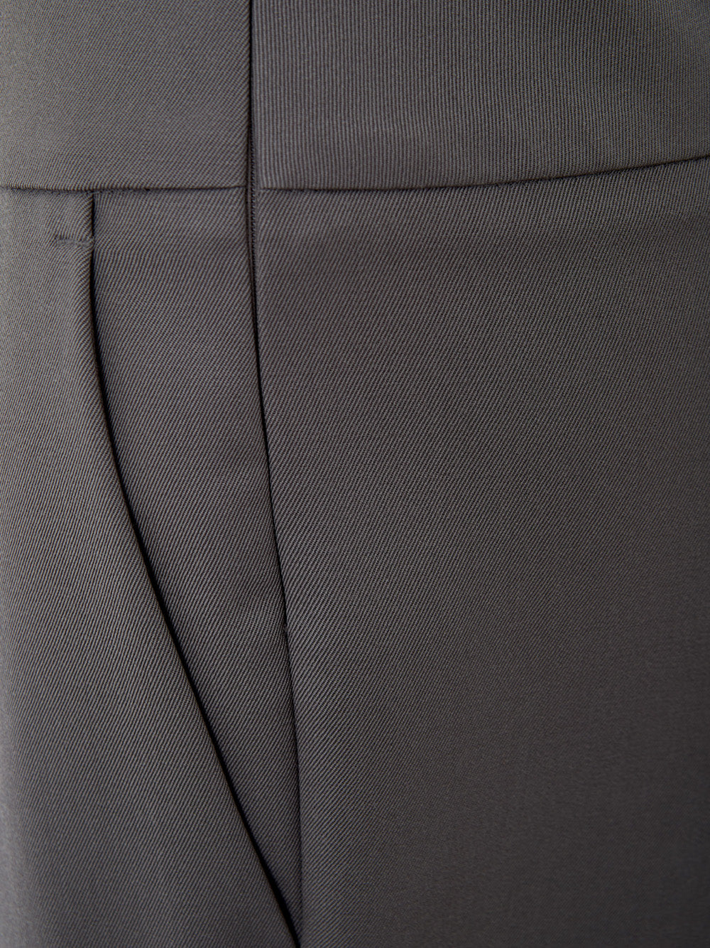 Wool Grey High Waist Palazzo Trousers