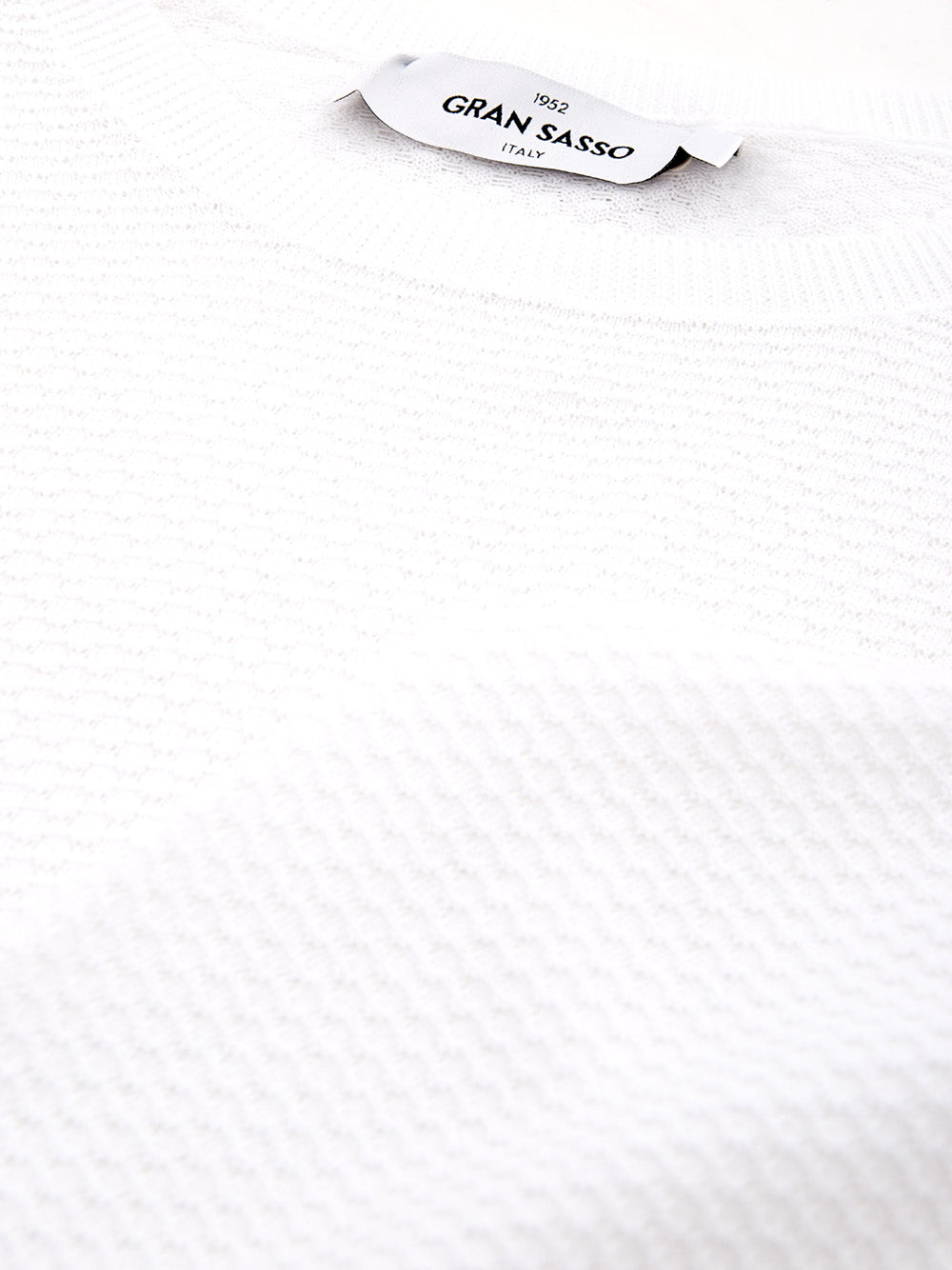 White Cotton Jumper Knitwear
