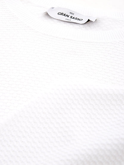 White Cotton Jumper Knitwear