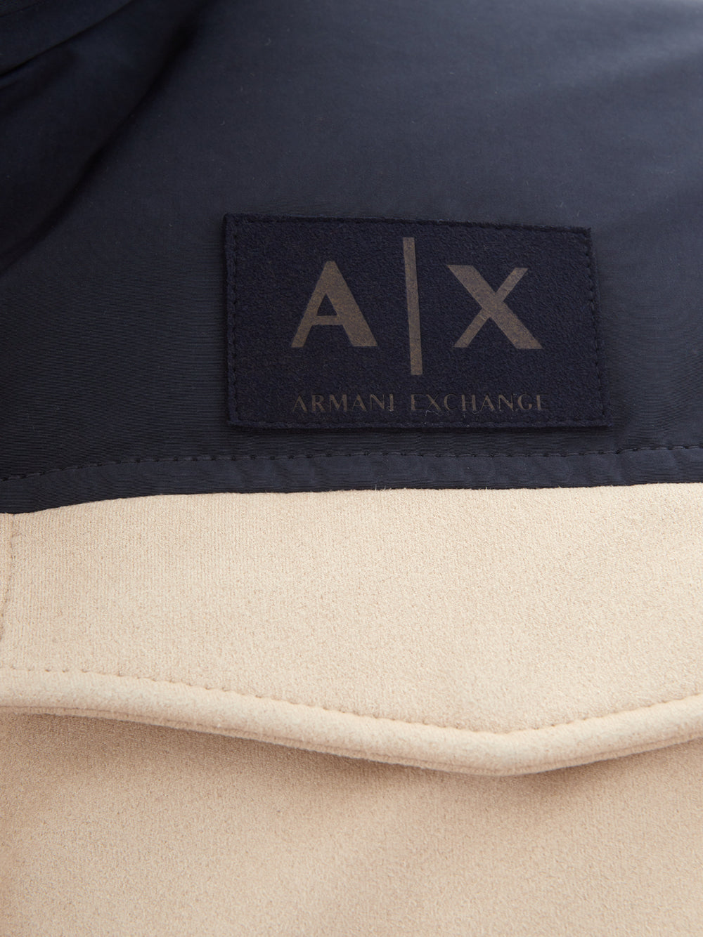 Beige Puffy Jacket with Velvet Effect
