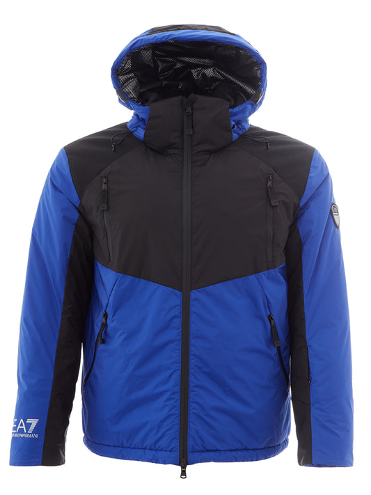 Bicolor Blue/Black Winter Technical Jacket