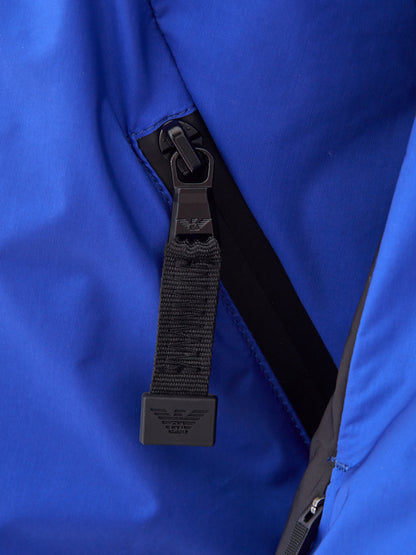 Bicolor Blue/Black Winter Technical Jacket