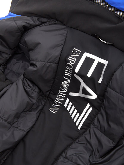 Bicolor Blue/Black Winter Technical Jacket