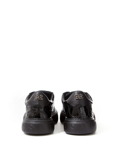 Black Crocodile Print 'Off Road' Sneaker