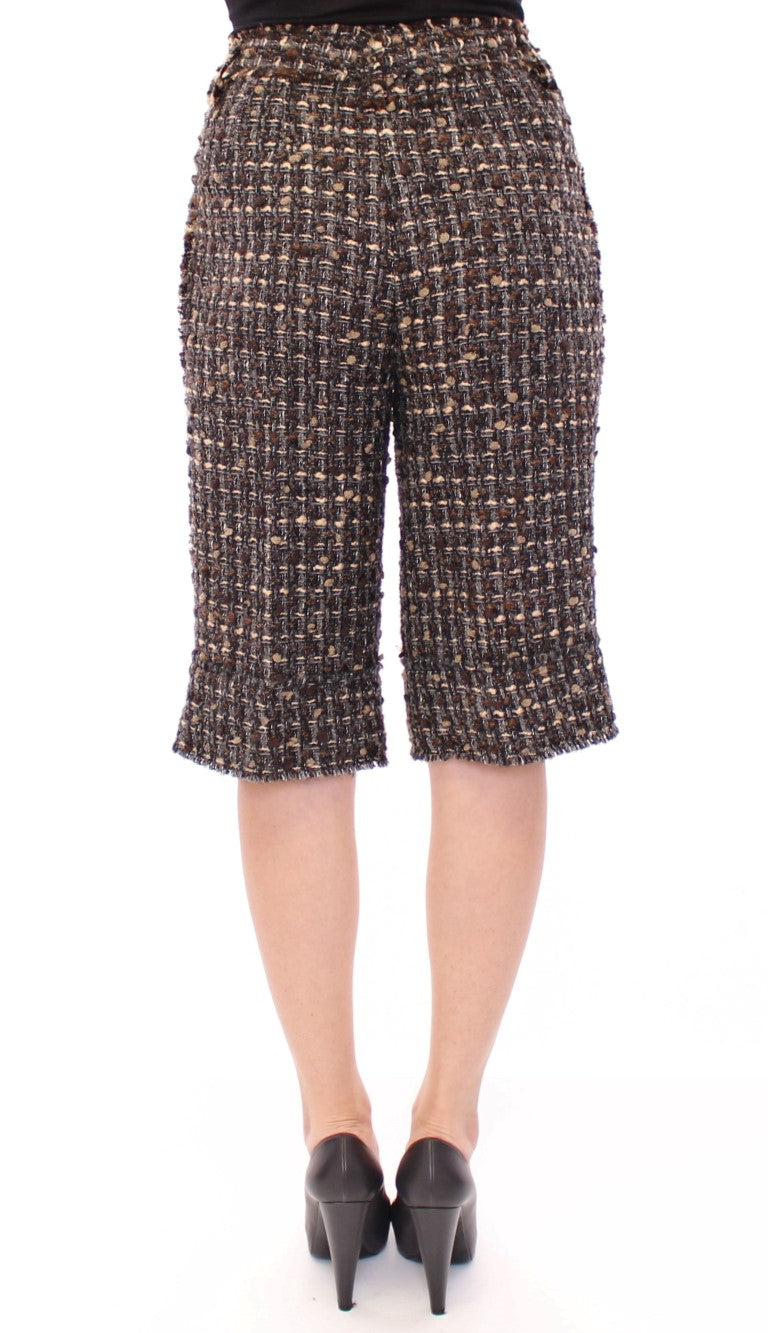 Multicolor wool shorts pants
