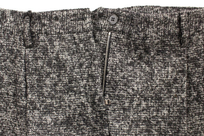 Gray wool shorts pants