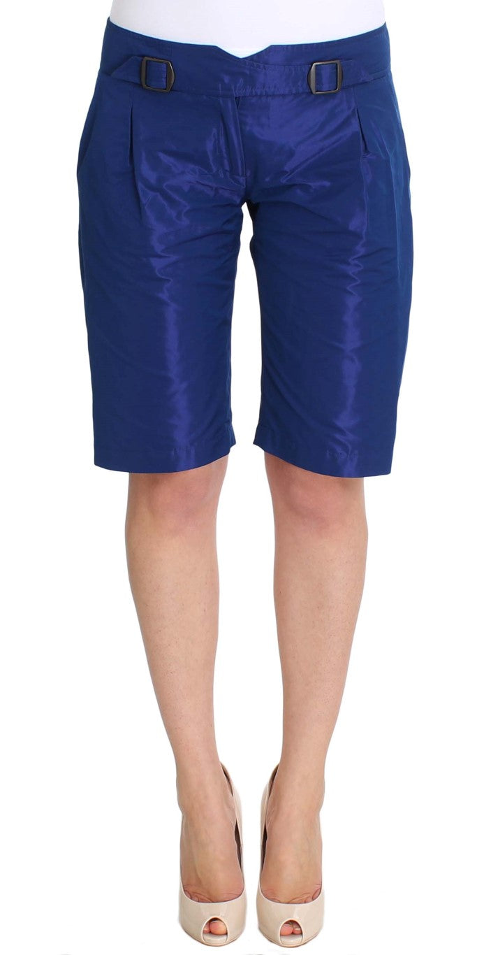 Blue Above Knees Bermuda Shorts
