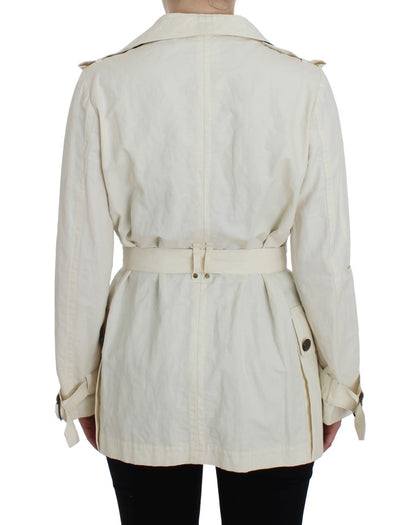 White Trench Coat Jacket