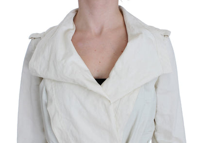 White Trench Coat Jacket