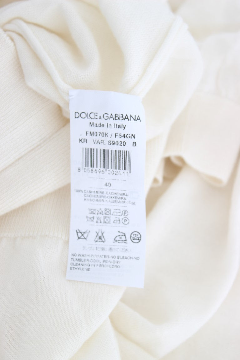 White 100% Cashmere Sweater