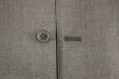 Gray Wool Formal Dress Vest Gilet Weste