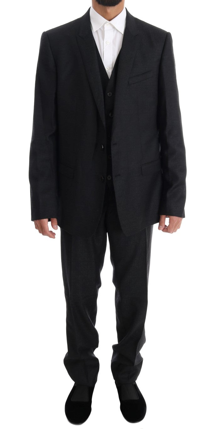 Gray Wool GOLD Slim Fit 3 Piece Suit