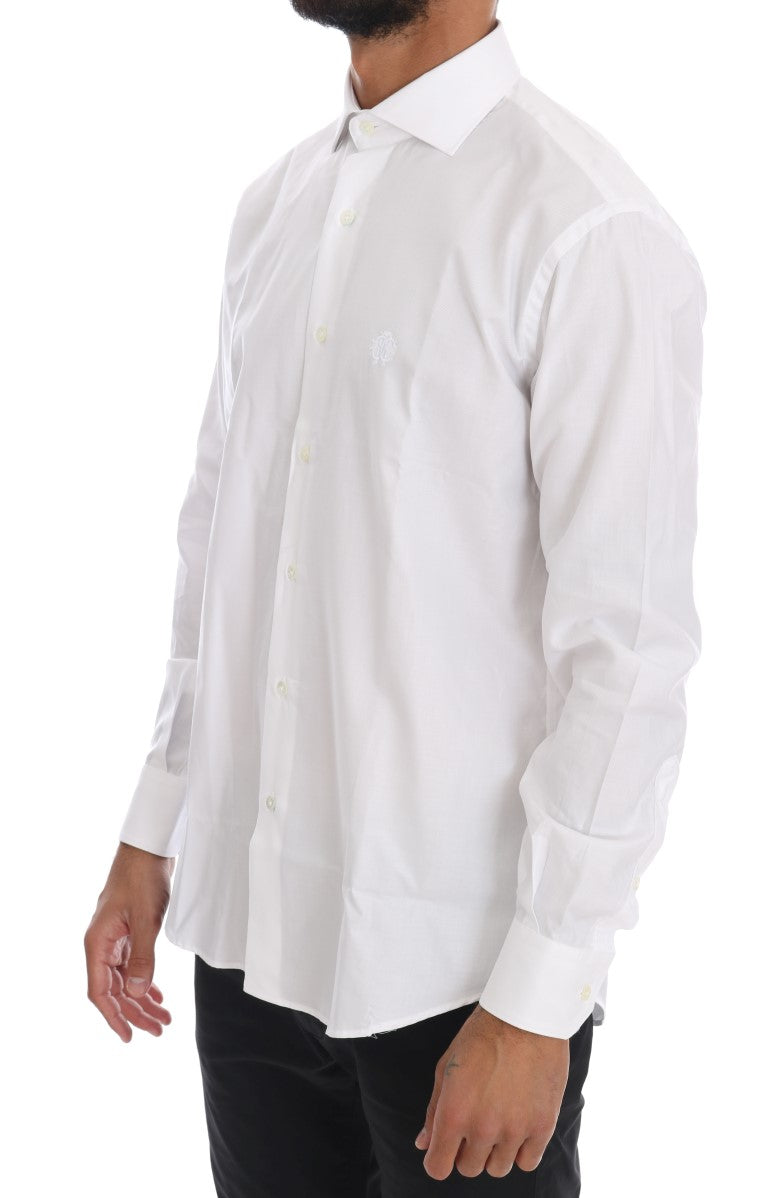 White Striped Slim Fit Shirt