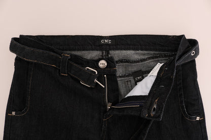 Blue Cotton Stretch Slim Fit Jeans