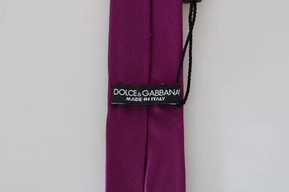 Purple Silk Solid Slim Tie