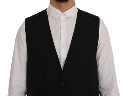 Black STAFF Wool Stretch Vest