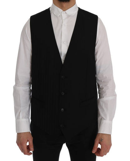 Black STAFF Wool Stretch Vest