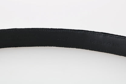 Black Cotton Royal Bee Embroidery Belt