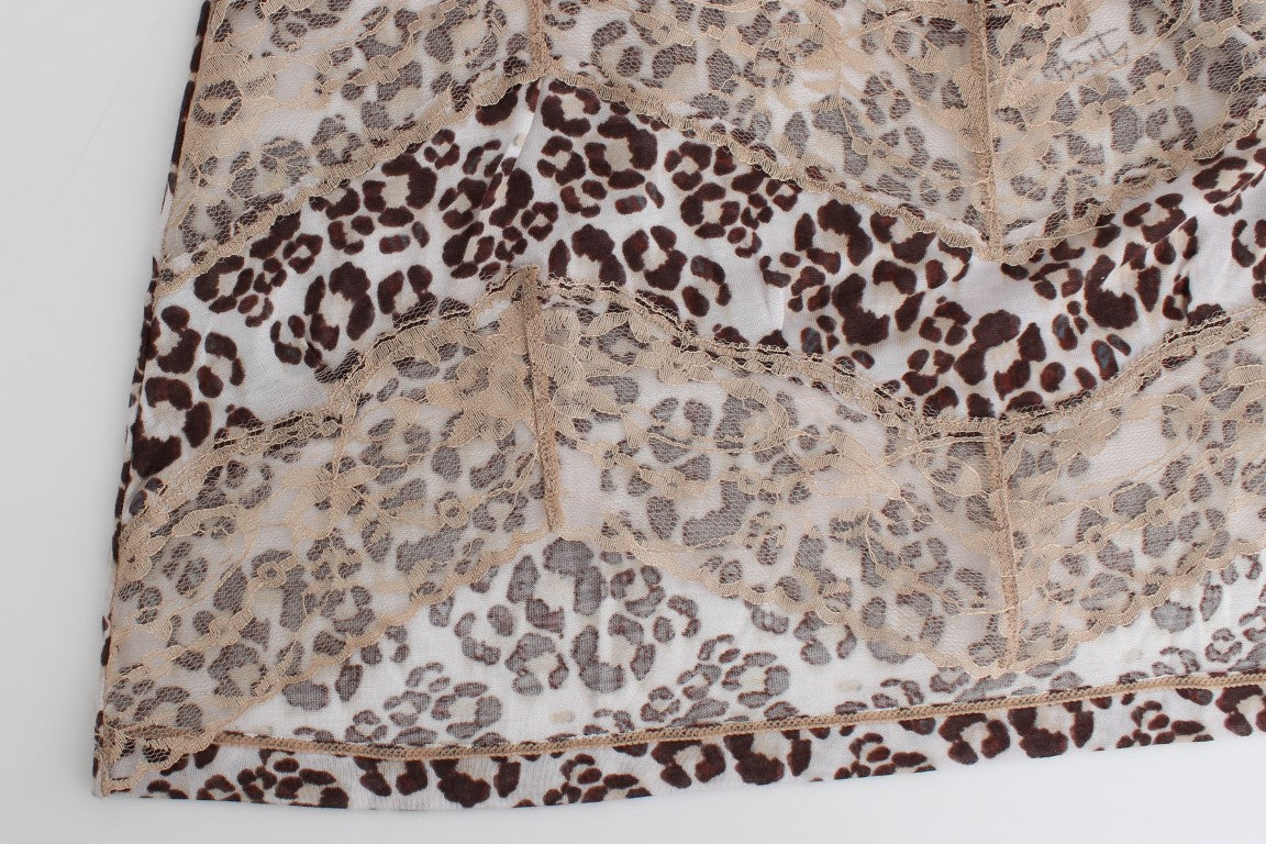 Brown longsleeved lace top