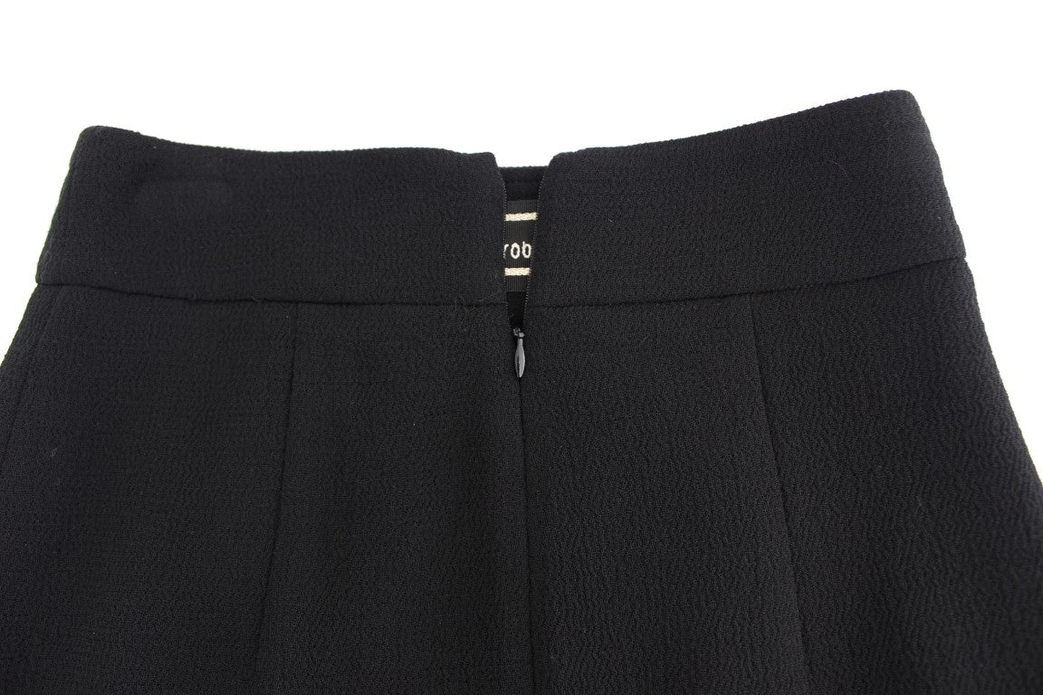 Black wool pencil skirt