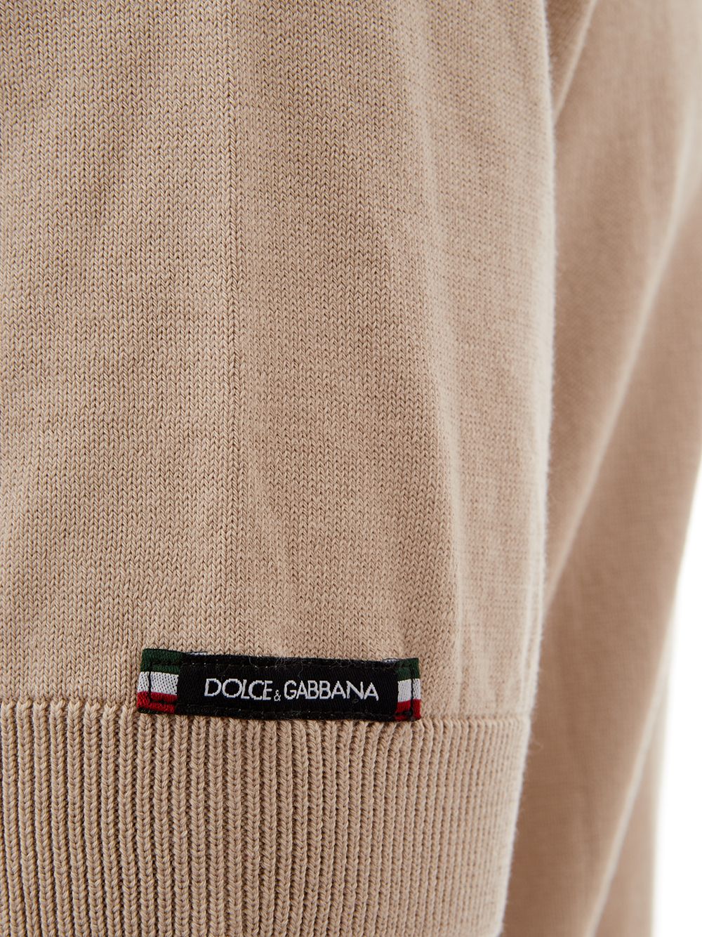 Beige Cotton Classic Polo