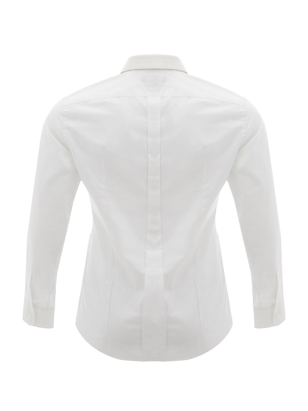 White Slim Fit Cotton Shirt