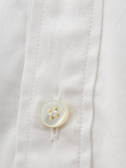 White Slim Fit Cotton Shirt