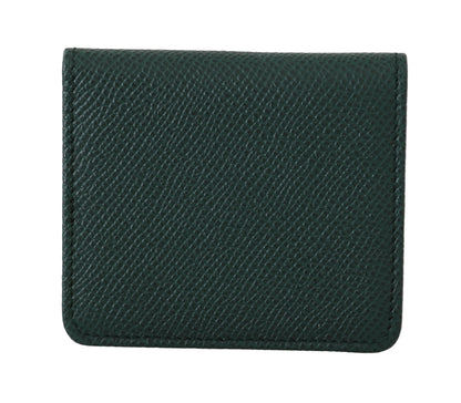 Green Dauphine Leather Condom Case Holder