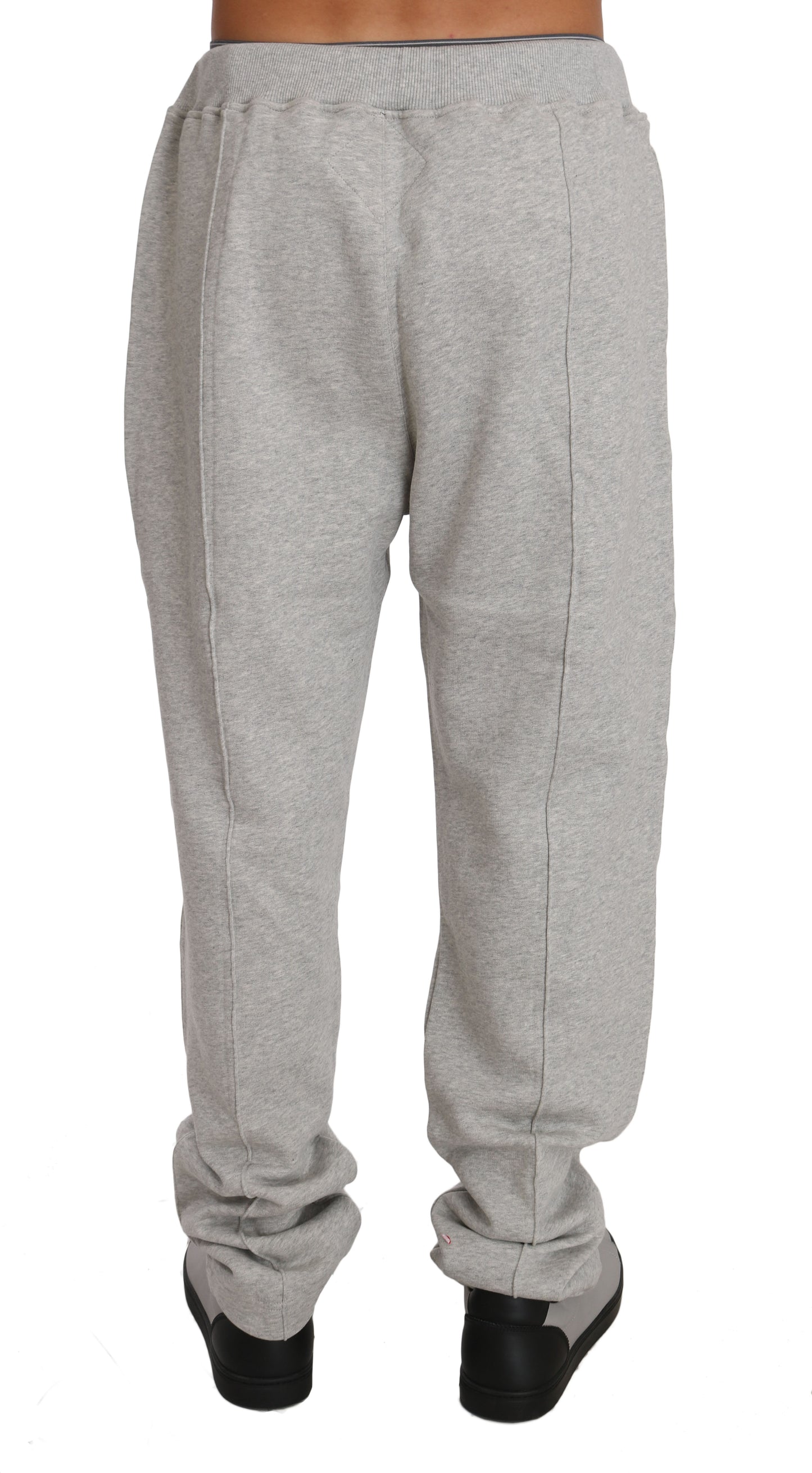 Gray Cotton Sweater Pants Tracksuit  Set
