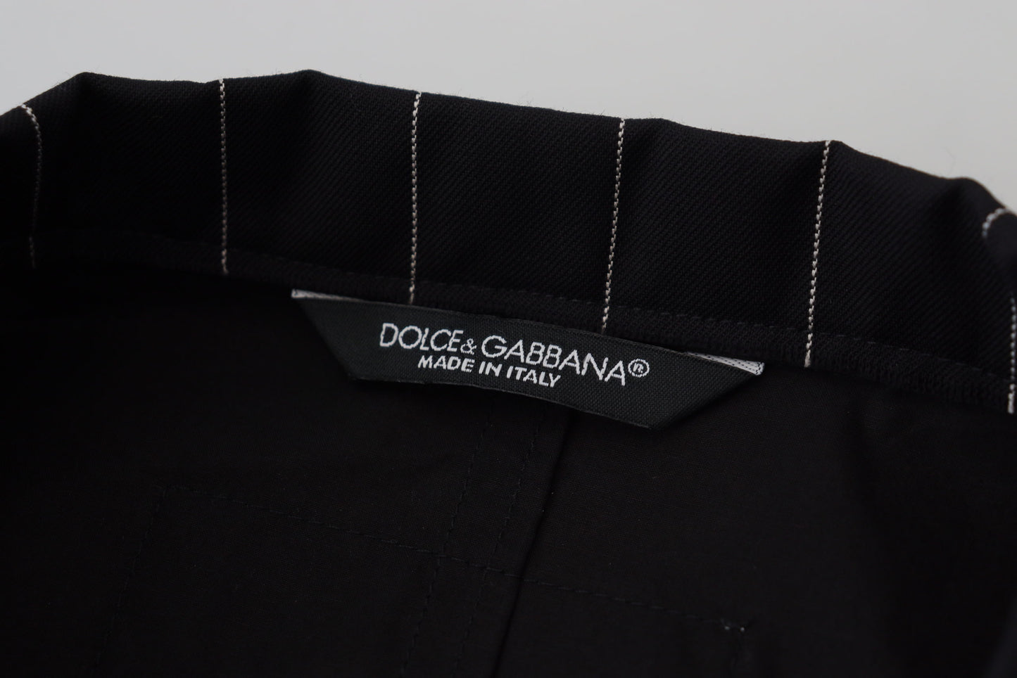 Black Cotton Single Breasted Jacket Suit