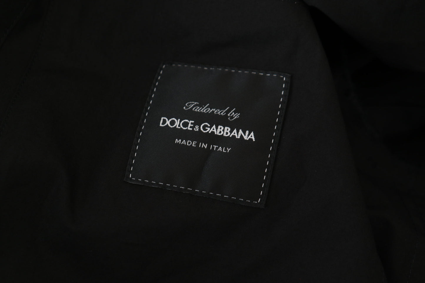 Black Cotton Single Breasted Jacket Suit