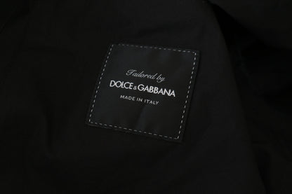 Black Cotton Single Breasted Jacket Suit