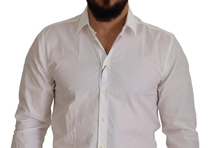 White Slim Fit Dress MARTINI Formal Shirt