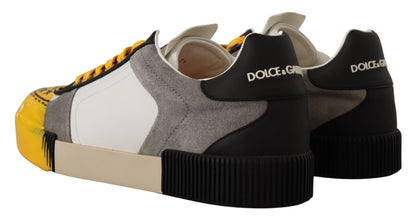 Yellow Suede Miami Sneakers Leather Shoes