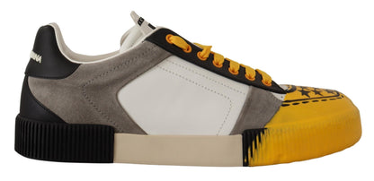Yellow Suede Miami Sneakers Leather Shoes