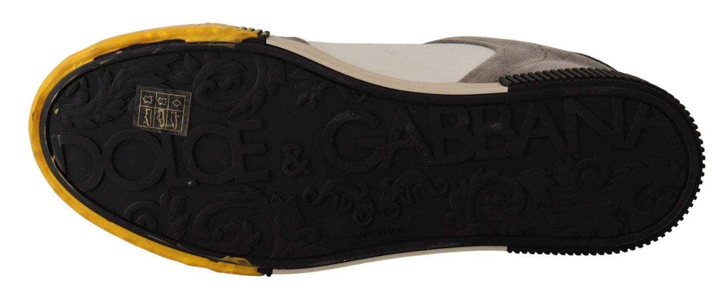 Yellow Suede Miami Sneakers Leather Shoes