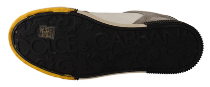 Yellow Suede Miami Sneakers Leather Shoes