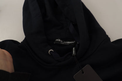 Black Cotton Logo Hooded Sweatshirt Sweater