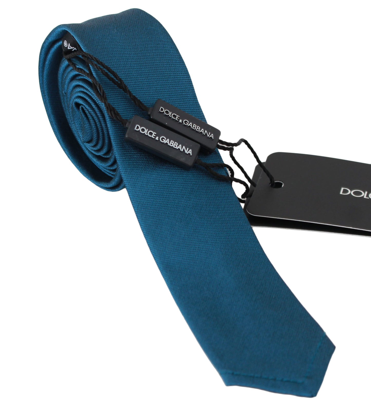 Blue 100% Silk Classic Mens Slim Necktie Tie