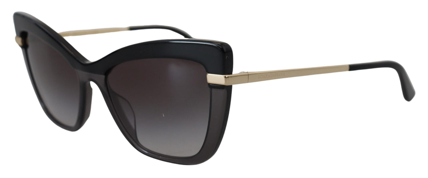 Black Cat Eye Full Rim Acetate DG4374F Sunglasses