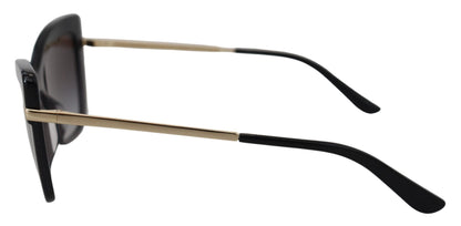 Black Cat Eye Full Rim Acetate DG4374F Sunglasses