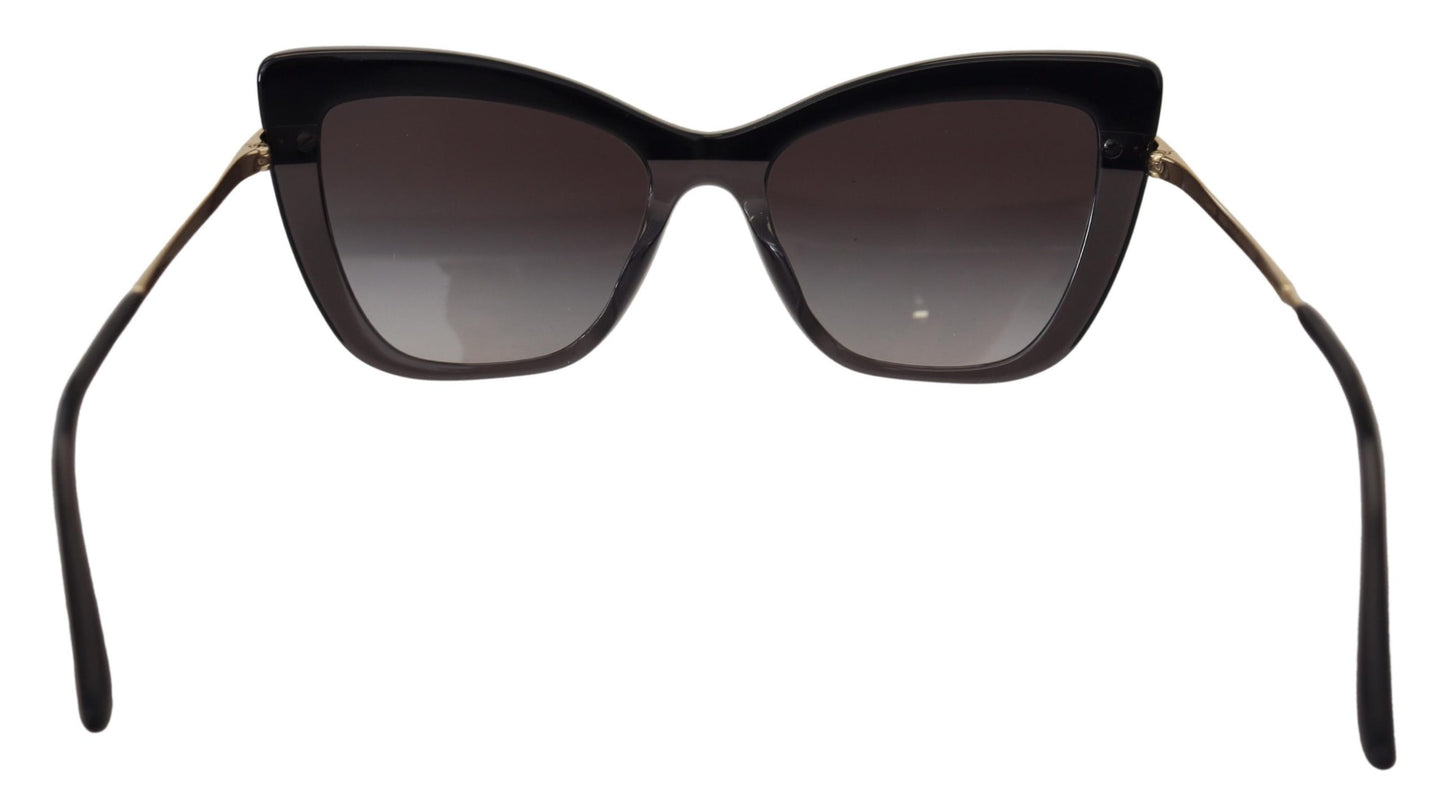 Black Cat Eye Full Rim Acetate DG4374F Sunglasses